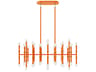 Kane 42-Light Pumpkin Orange Island Pendant