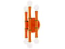 Kane 6-Light Pumpkin Orange Wall Sconce