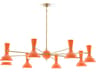 Clare 8-Light Pumpkin Orange Chandelier