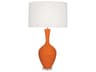 Audrey Pumpkin Glazed Orange Buffet Lamp