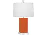 Harvey Pumpkin Glazed Orange Table Lamp