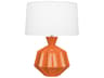 Orion Pumpkin Glazed Orange Buffet Lamp