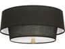 Decker 2-Light Raven Black Flush Mount