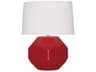 Franklin Ruby Red Glazed Table Lamp