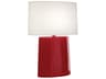 Victor Ruby Red Glazed Buffet Lamp