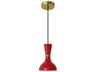 Clare 1-Light Ruby Red Mini Pendant