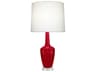Emma Ruby Red Glazed Buffet Lamp