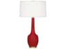 Delilah Ruby Red Glazed Buffet Lamp