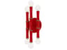 Kane 6-Light Ruby Red Wall Sconce