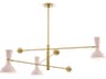 Clare 3-Light Rose Water Pink Chandelier