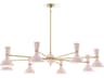 Clare 8-Light Rose Water Pink Chandelier
