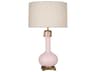 Athena Rose Water Glazed Aged Brass Buffet Lamp