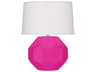Franklin Razzle Rose Glazed Pink Table Lamp