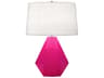 Delta Razzle Rose Glazed Pink Table Lamp