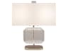 Jacqueline Polished Nickel Clear Crystal Table Lamp