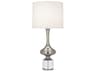 Jeannie Polished Nickel Clear Crystal Buffet Lamp