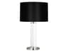 Fineas Clear Glass Polished Nickel Buffet Lamp