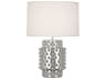 Dolly Nickel Metallic Glaze Table Lamp