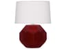 Franklin Sangria Glazed Red Table Lamp