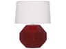 Franklin Sangria Glazed Red Table Lamp