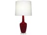 Emma Sangria Glazed Red Buffet Lamp