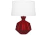 Orion Sangria Glazed Red Buffet Lamp