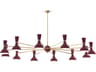 Clare 12-Light Sugar Plum Purple Chandelier