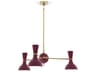 Clare 3-Light Sugar Plum Purple Chandelier