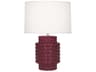 Dolly Sugar Plum Glazed Textured Purple Table Lamp