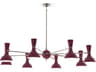 Clare 8-Light Sugar Plum Rose Water Purple Chandelier