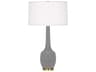 Delilah Smokey Taupe Glazed Gray Buffet Lamp