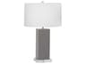 Harvey Smokey Taupe Glazed Gray Buffet Lamp
