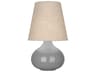 June Table Lamp Gray Ceramic