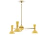 Clare 3-Light Sunset Yellow Chandelier