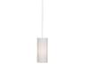 Elena 1-Light Painted White Cylinder Mini Pendant