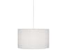 Elena 1-Light Painted White Drum Pendant
