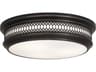 Williamsburg Tucker 3-Light Deep Patina Bronze Round Flush Mount