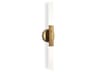 Wick Hilo Wall Sconce Modern Brass