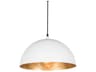 Sigmund 1-Light White Dome Pendant
