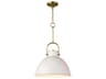 Eloise 1-Light White Bell Pendant
