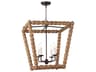 Perennial Lantern Chandelier Natural Wood