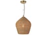 1-Light Natural Brown Dome Pendant