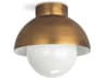 Montreux 1-Light Natural Brass Flush Mount
