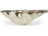 Clam Ambered Silver Leaf Decorative Bowl