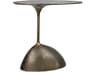 Rizzo Oval Metal Brass End Table