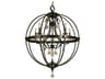 Compass 5-Light Crystal Globe Chandelier