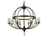 Compass 8-Light Crystal Globe Chandelier