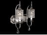 Princessa 2-Light Polished Silver Crystal Vanity Light