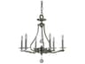 Allena 6-Light Polished Nickel Crystal Candelabra Chandelier