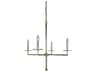 4-Light Muse Chandelier with Crystal Disk Bobeches